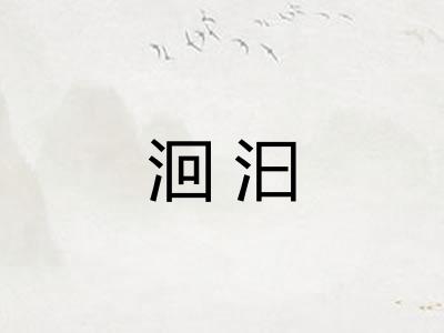 洄汩