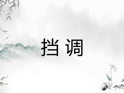 挡调