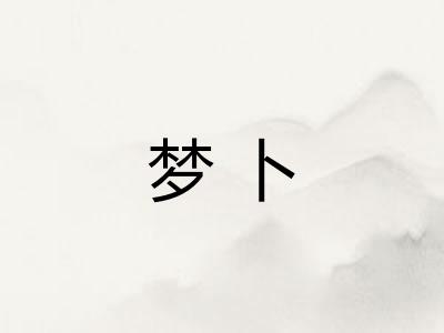 梦卜