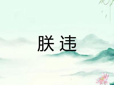 朕违