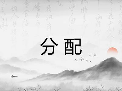 分配