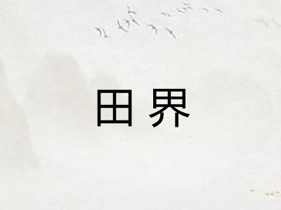 田界