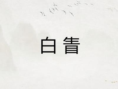 白眚