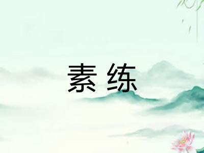 素练