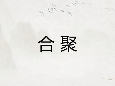 合聚