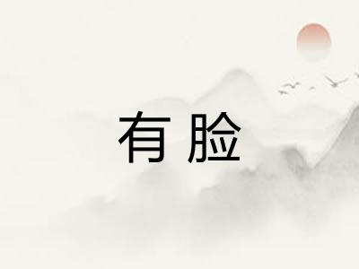 有脸
