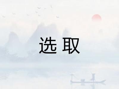 选取
