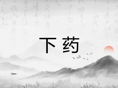 下药