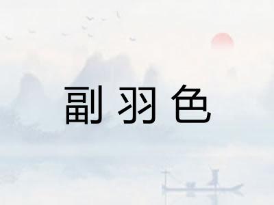 副羽色