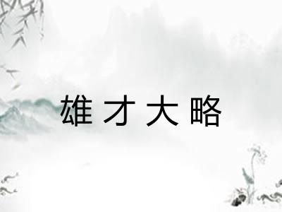 雄才大略
