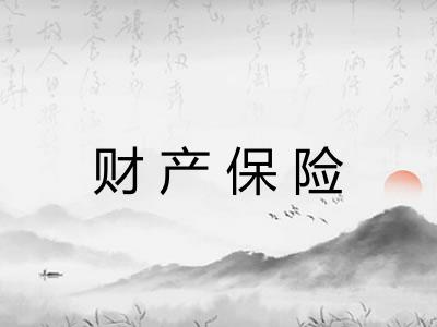 财产保险