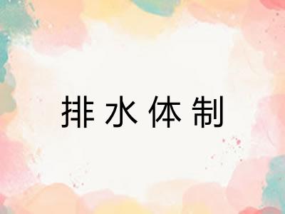 排水体制